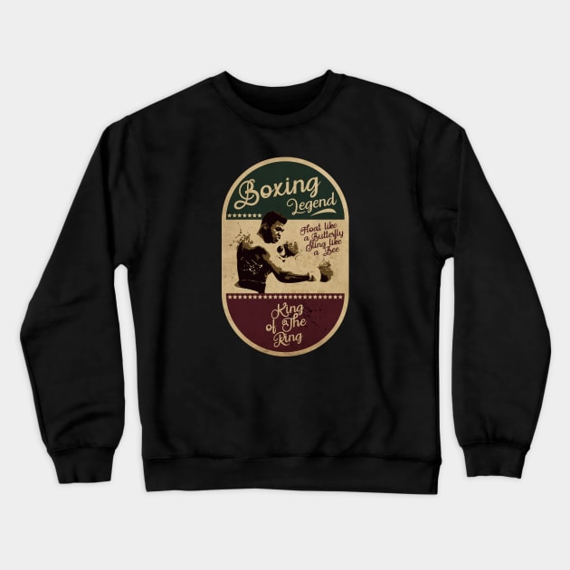 Boxing Legend Vintage Deluxe Crewneck Sweatshirt by CTShirts